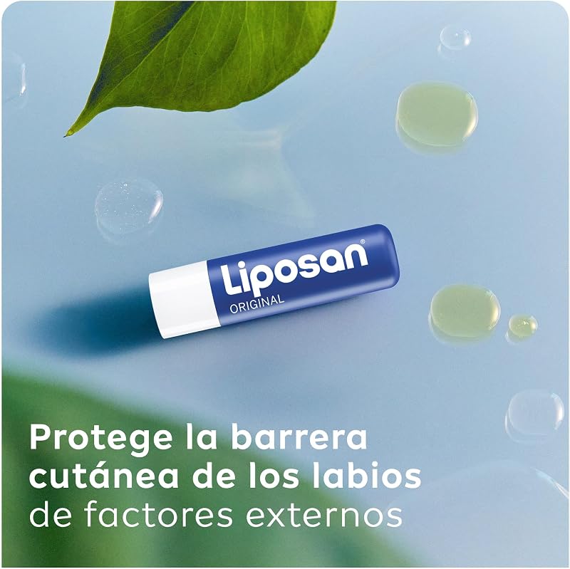 Original (1 x 4,8 g), bálsamo labial de cuidados intensivos, cacau labial de textura leve, bálsamo hidratante para lábios macios e suaves