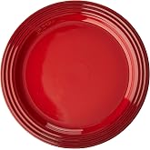 Le Creuset Stoneware Set of 4 Dinner Plates, 10.5" each, Cerise
