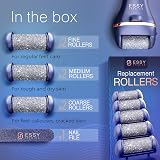 Essy Electric Foot File with 5 Rollers Navy Foot Callus Remover view 6