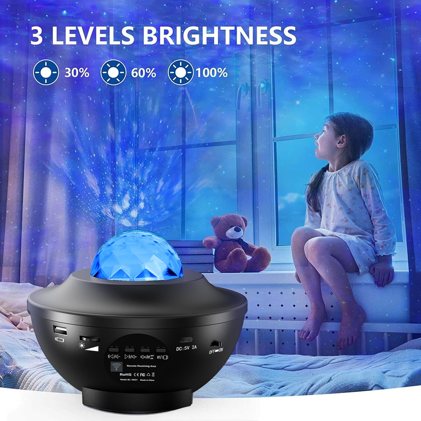 Galaxy Star Projector, Amorno Nebula LED Night Light