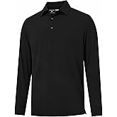 M MAELREG Golf Shirts for Men Dry Fit Performance Lightweight Heather Contrast Collar Mens Polo Shirts Short and Long Sleeve