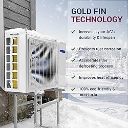 DELLA 18000 BTU Mini Split AC 21 SEER2 Cools Up to