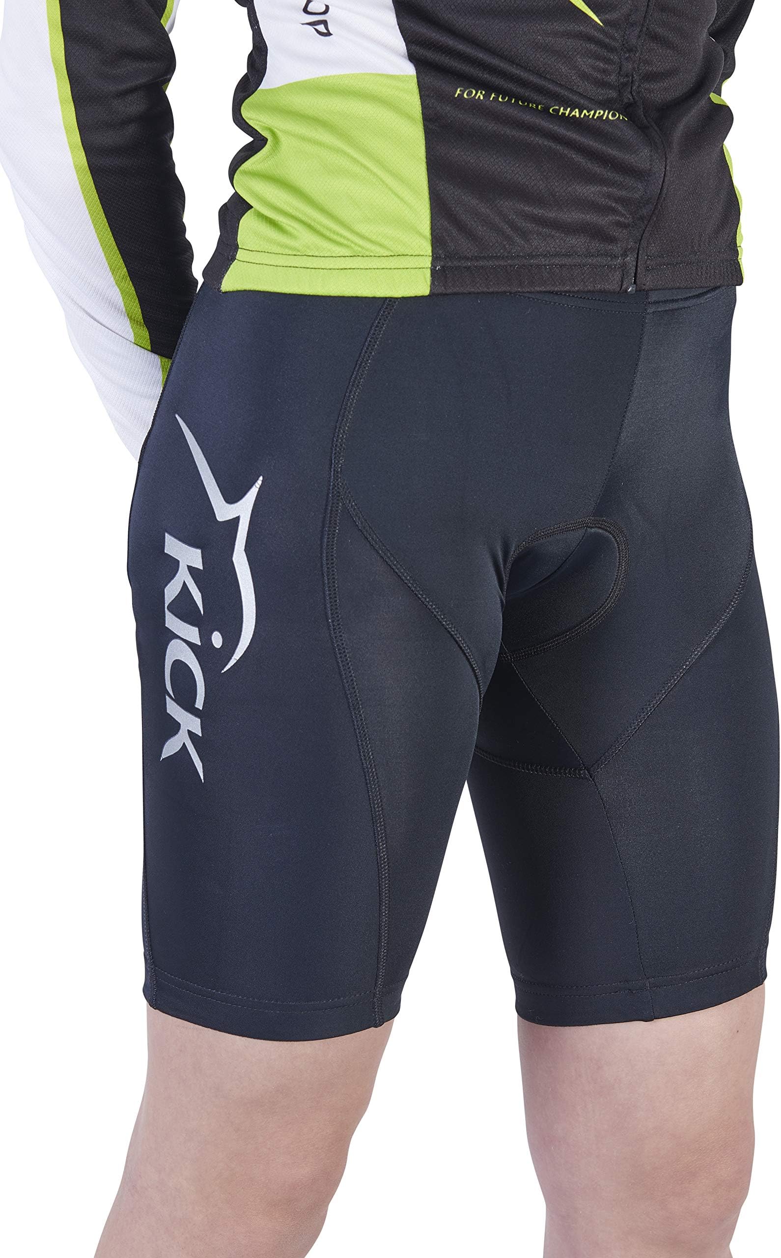 Junior/Kids Cycling Shorts for both Boys and Girls aged 8-14, Quick Dry Italian fabric/Italian Dolomiti® Pad