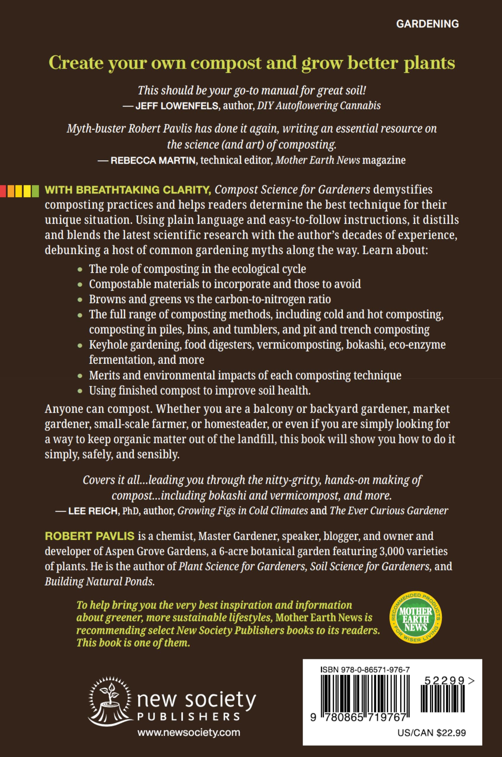 Compost Science for Gardeners: Simple Methods for Nutrient-Rich Soil (Garden Science Series, 3)