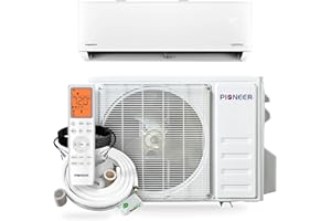 Pioneer® Quantum Ultra™ 12,000 BTU 23 SEER2 115V High-Wall Ductless Energy-Star Mini-Split Air Conditioner Inverter Heat Pump Full Set