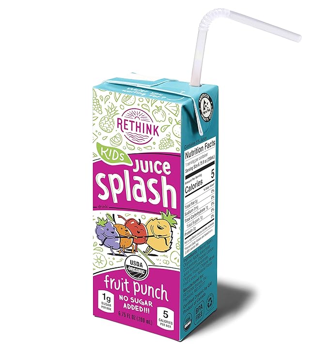 Amazon.com : Rethink Kids Juice Splash Fruit Punch Low Sugar Kids Juice