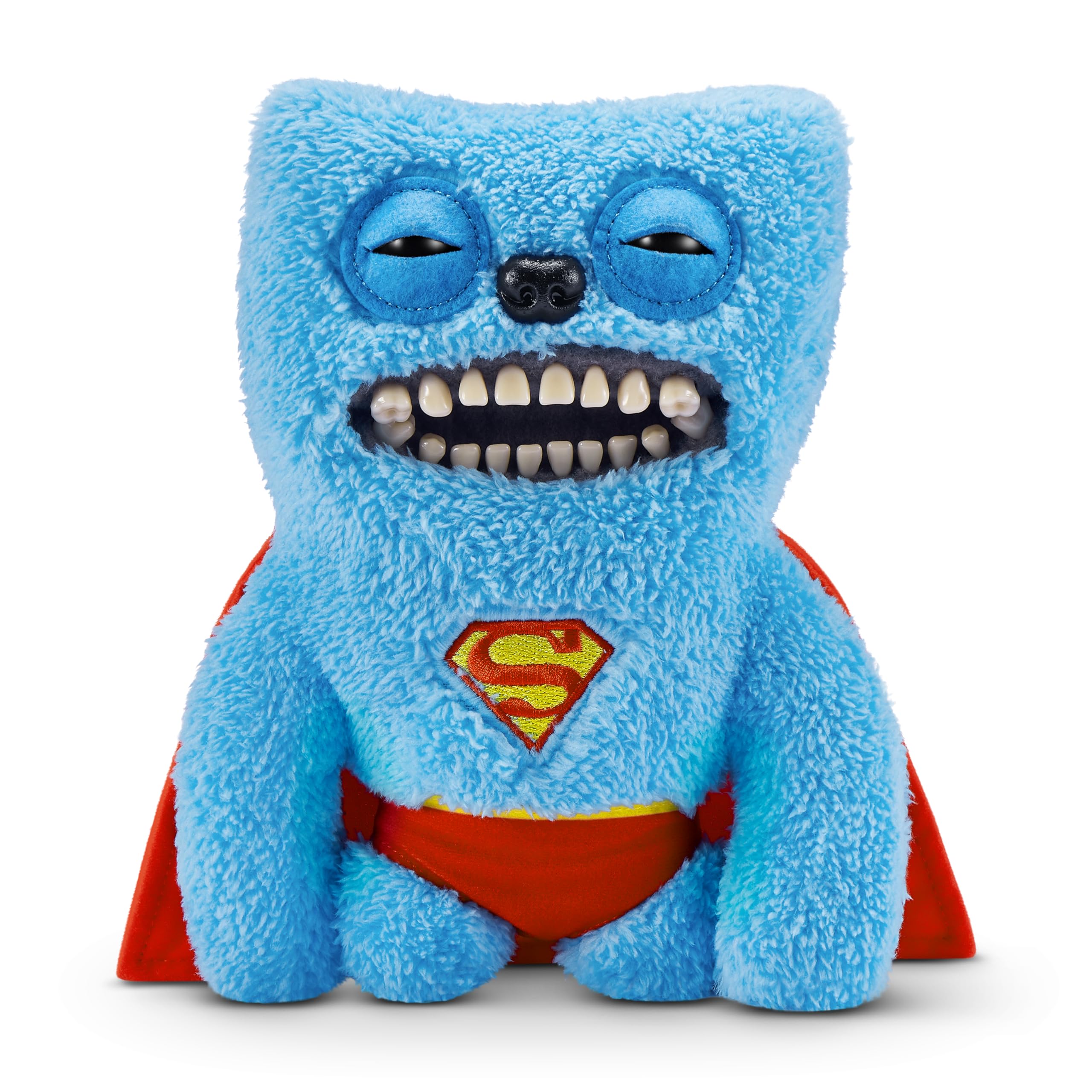 Fuggler x DC 9-inch by ZURU, Funny Ugly Monster Plush Toy, Soft Superhero Doll Plushies for Kids and Adults (Superman)
