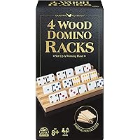 Wood Dominoes Racks Organizers, for Families and Kids Ages 8 and up