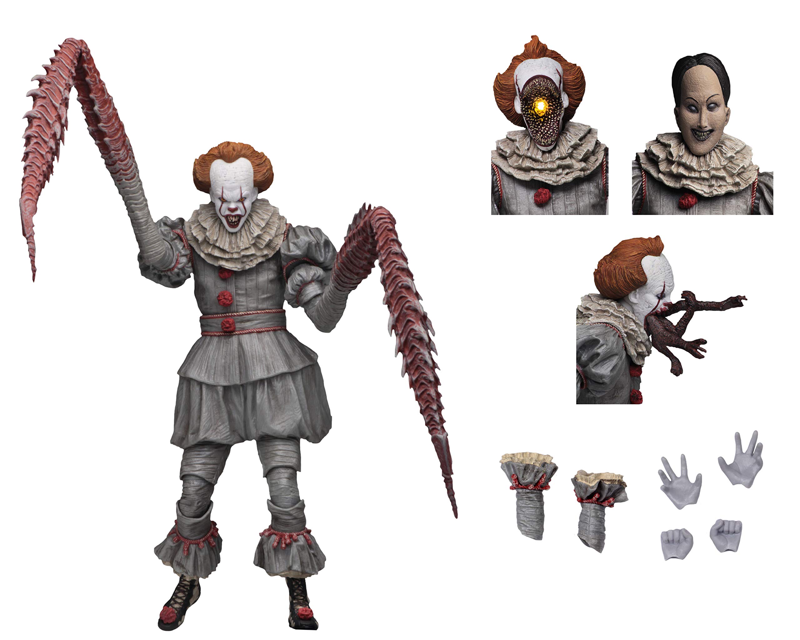 NECA It Movie 2017 Figure, Ultimate Pennywise Dancing Clown, 18 cm, 0634482454701, Multi-Coloured