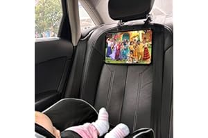 FresherAcc Car Headrest Tablet Holder, Long Trip Car Tablet Mount Backseat Rear and Forward Facing Tablet Stand for Kids, Road Trip Essentials Must Have Compatible with 4.7-12.9" Tablets (Black)