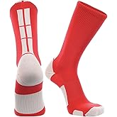 TCK Baseline Crew Athletic Socks for Basketball, Football & Sports – Moisture Wicking & Cushioned