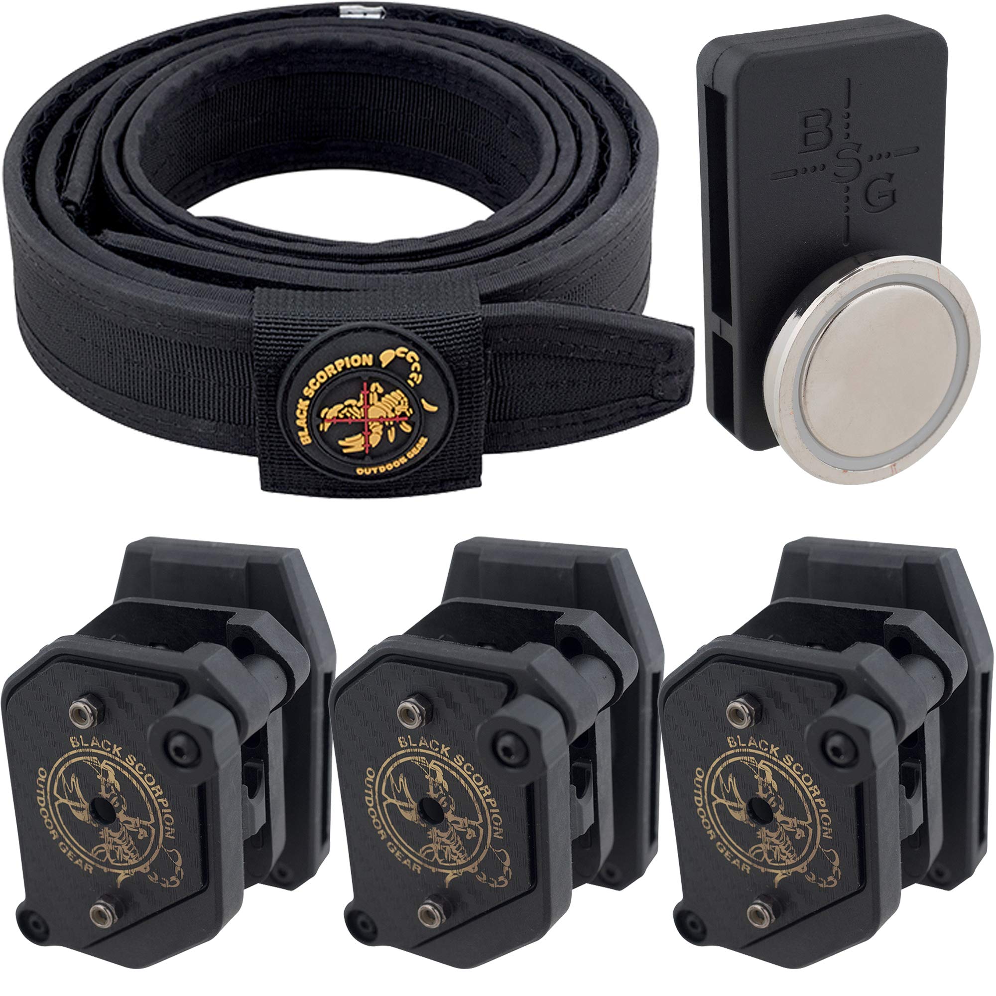 Black Scorpion Gear Professional Heavy Duty Competition Belt w/ 3