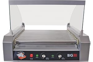 ROLLERDOG Protective Glass Guard for Hot Dog Roller for Use with Rdb30ss 30 Hot Dog Roller Grill