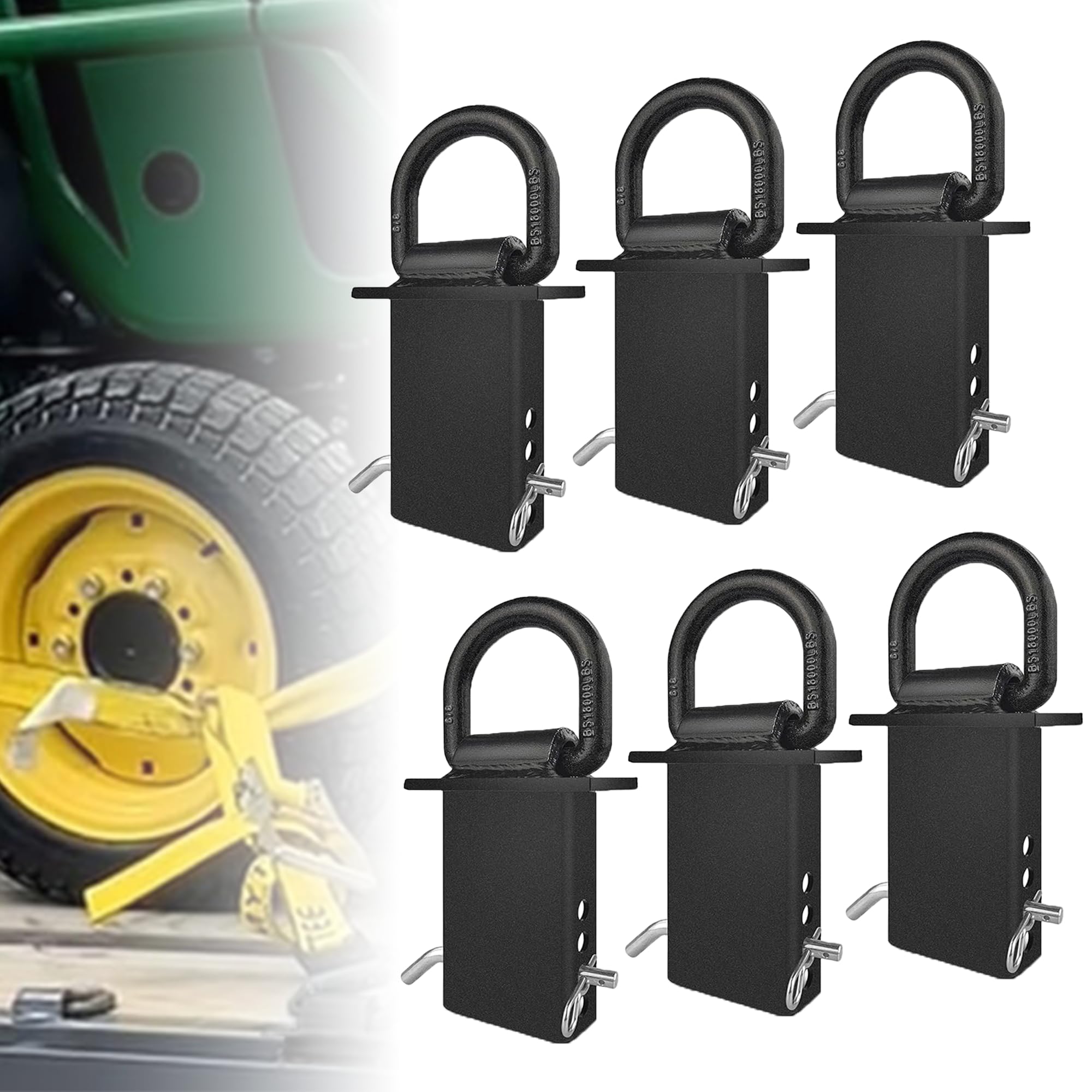 Stake Pocket D Rings 2Pcs 18000Lbs Heavy Duty Removable - View #6