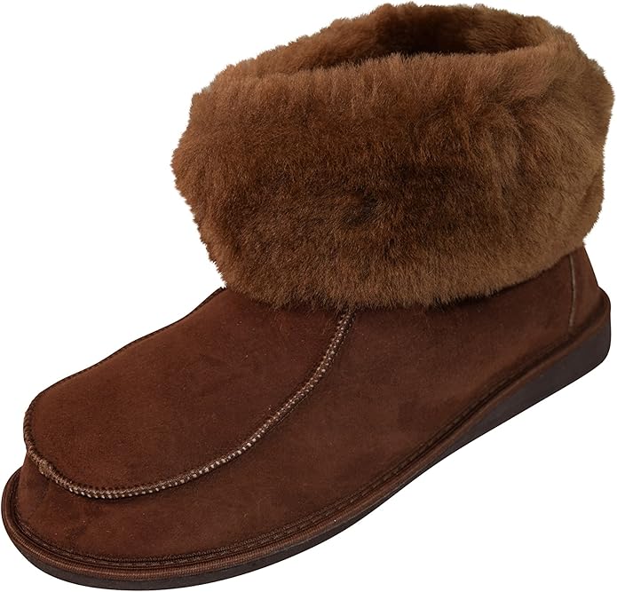 Naturasan LammfellHüttenschuhe Damen Hausschuhe/Warmer Mokassin mit
