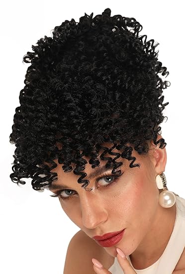 Amazon Com Ebingoo Kinky Curly Hairpiece For Wedding Updos Afro