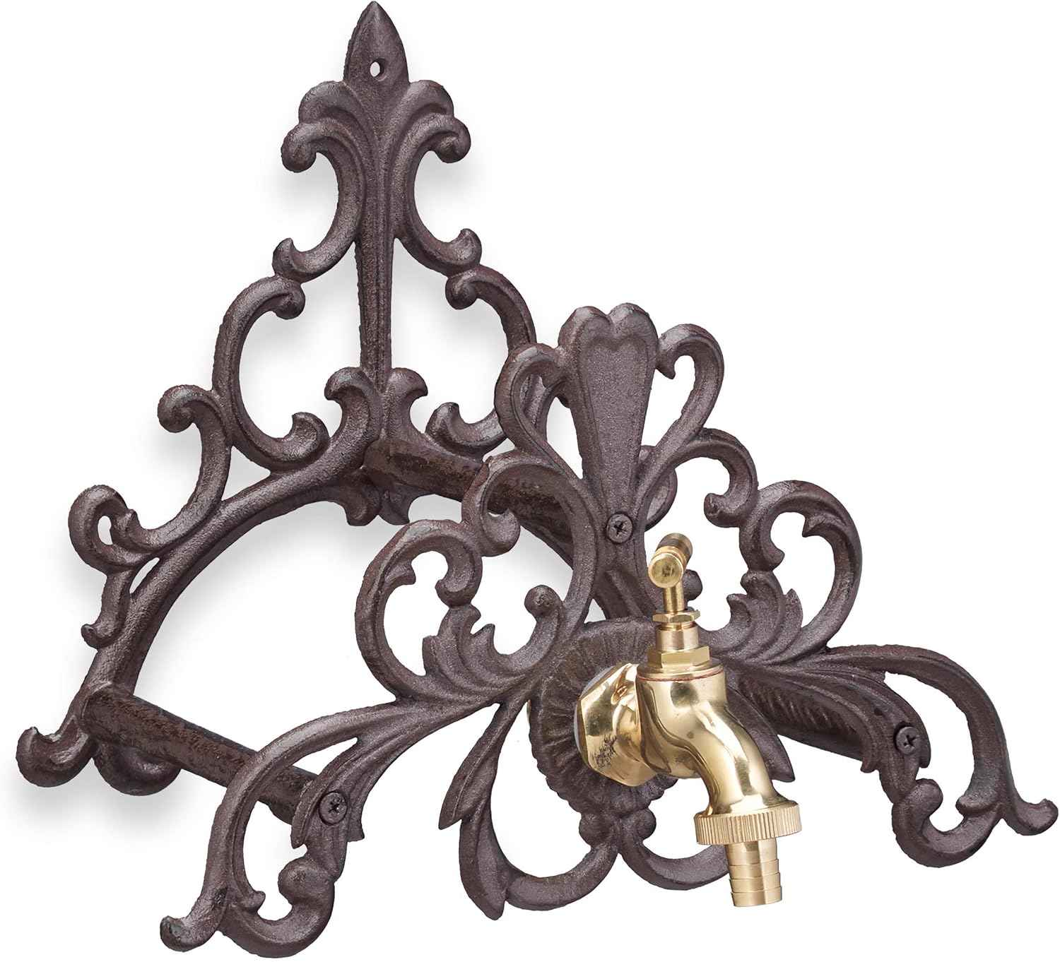 Gartenschlauch-Halter Aus Gusseisen - Robuster Wandhalter Im Antiken Design Für Garten & Hof