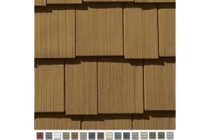 CERTAINTEED Cedar Impressions Double 7in. Staggered Perfection Shingle Siding (1/2 Square) Mountain Cedar