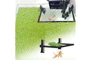 PRYITIER Aquarium Floating Plant Barrier, Floating Plant Corral Self Adjusts to Water Level Fish Tank Fence Keeps The Floaters Away from The Filter