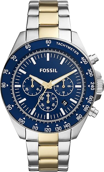 fossil men's silver sport watch