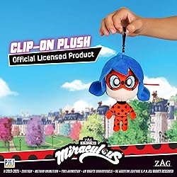 P.M.I. Miraculous Ladybug Plush Clip-on Toys | Two