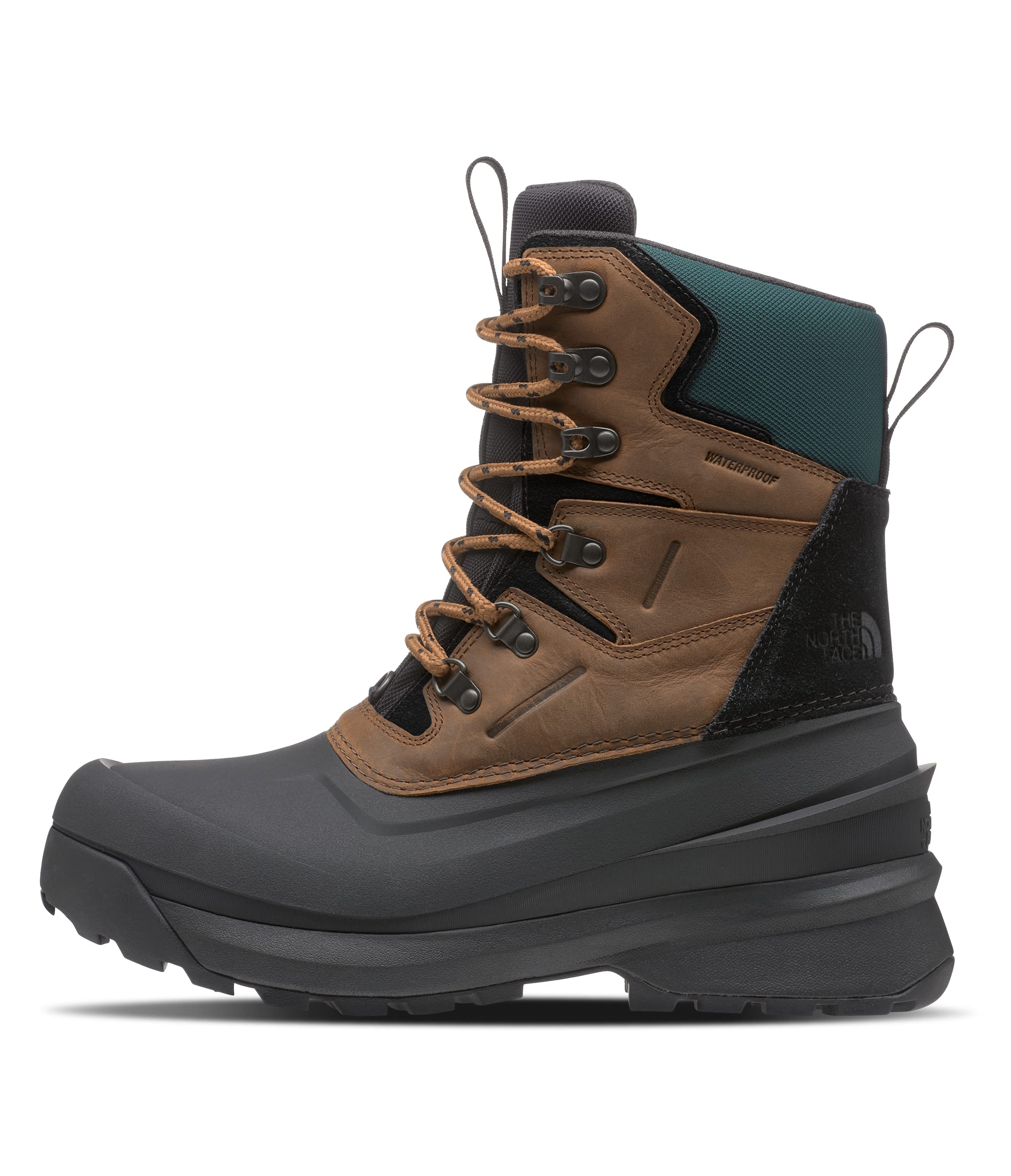 The North Face Men’s Chilkat V 400 Waterproof Snow Boot | 400g of Premium Insulation, Toasted Brown/TNF Black, 9