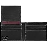 Maxwell Scott - Personalized Mens Luxury Leather 2-in-1 Trifold Wallet with Card Holder and ID Window - The Asti Black