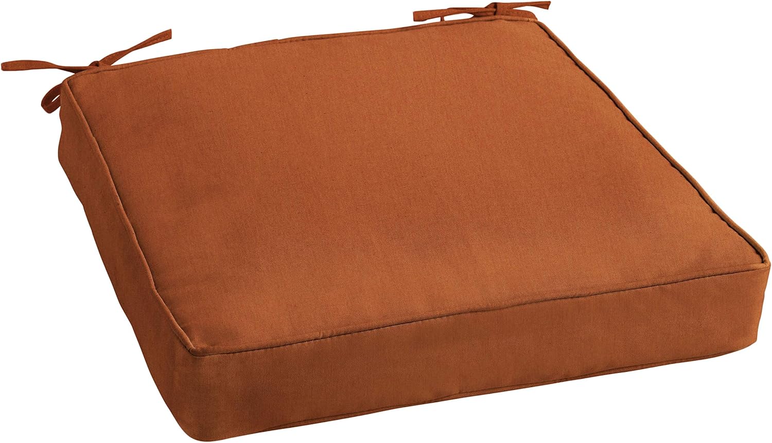 Mozaic AZCS1127 Indoor or Outdoor Sunbrella Chair Seat Cushion, 19 inches, Canvas Rust