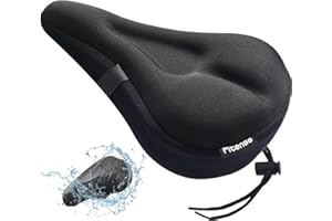 Fitense Bike Seat Cushion, Comfort Bike Seat Cover for Men Women, Exercise Bicycle Seat Cushion Padded Cover Compatible with Peloton, Mountain Stationary Bikes