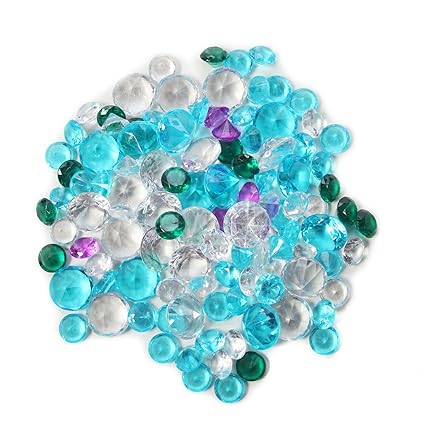 Hosleya Decorative Vase Filler Assorted Diamond Glass Gems Large