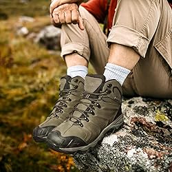 NORTIV 8 Men's Ankle High Waterproof Hiking Boots
