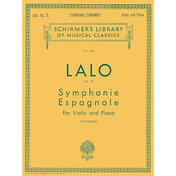 Amazon.com: Lalo Edouard Symphonie Espagnole, Op. 21 - Violin and