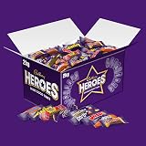 Cadbury Heroes Chocolate Bulk Share Box 2 kg Assorted Mini Bars view 2