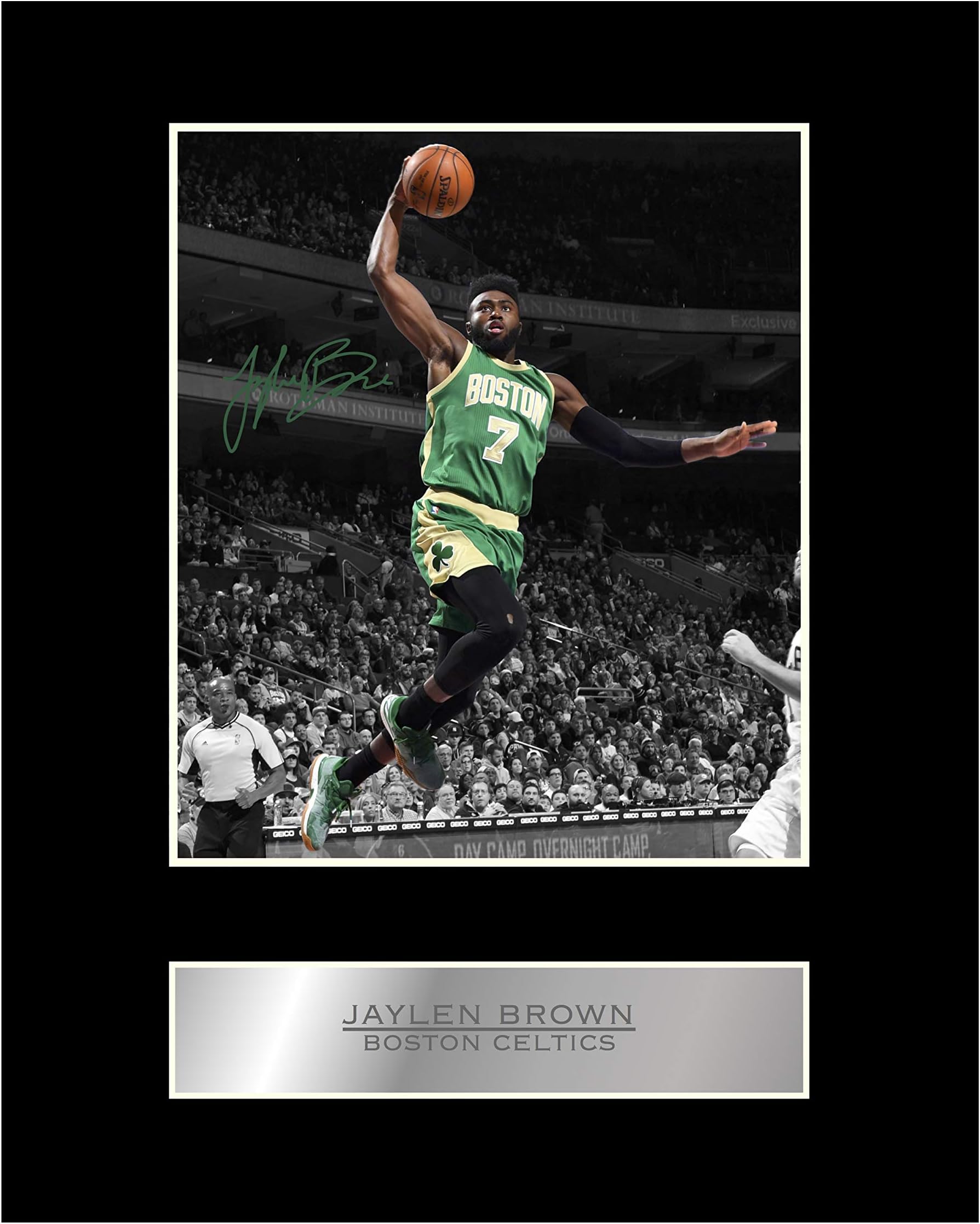 Jaylen Brown Signed Mounted Photo Display Boston Celtics #03 NBA Printed Autograph Gift Picture Print