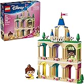 LEGO Disney Princess Mini Belle & Tiana with Castle Building Toy - Princess Toy Figures & Playset for Girls & Boys, Ages 5+ -