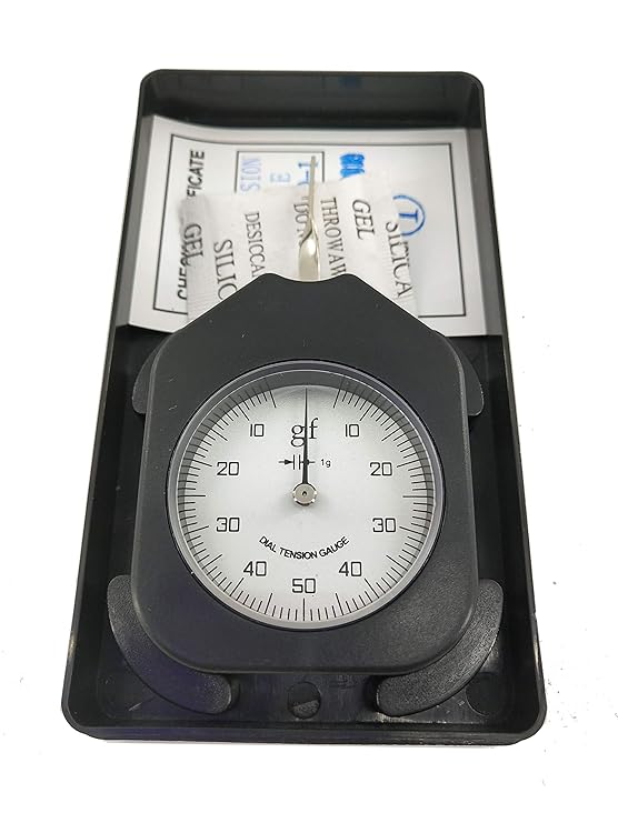HFBTE ATG501 Pocket Size Type 50g Dial Tensionmeter Tension Gauge with Single Pointer Tension