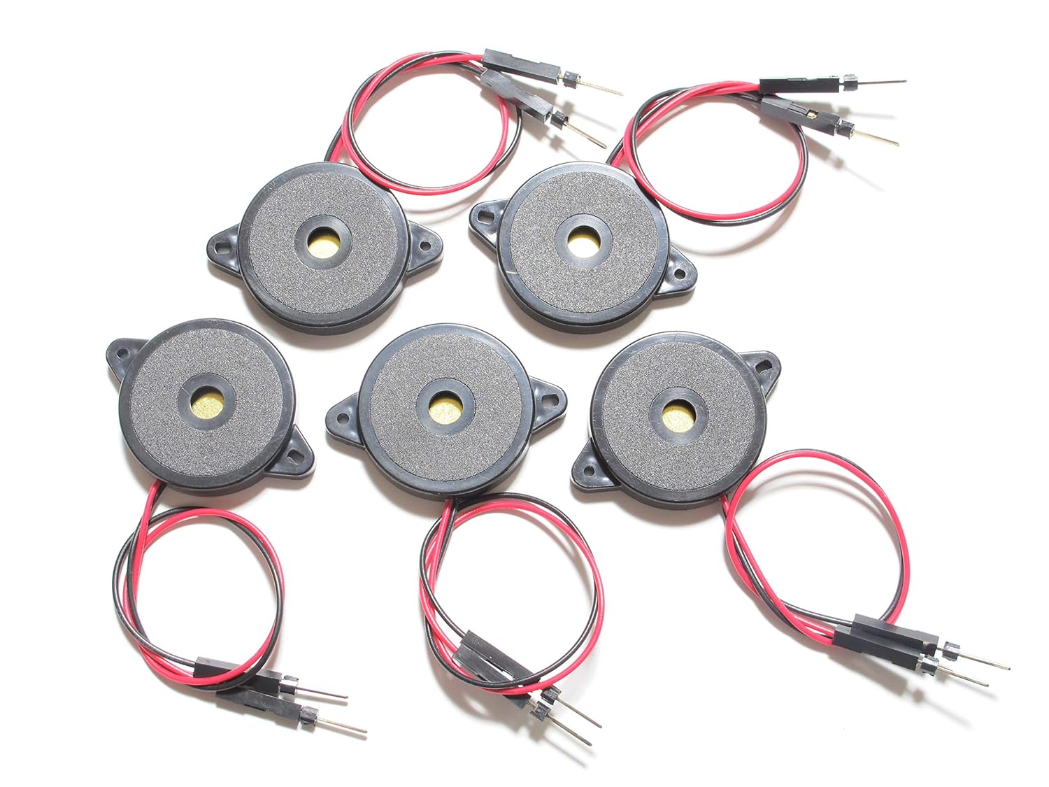 Sample 5 Pcs Enclosed & Terminal Attached Passive Piezoelectric Speaker
