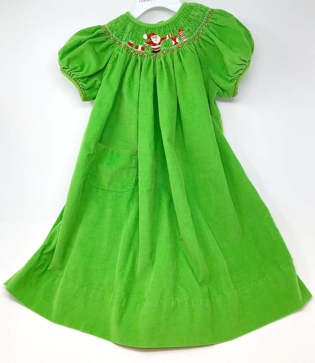 santa smocked dress