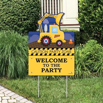 Amazon Com Big Dot Of Happiness Construction Truck Party
