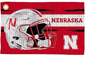 Northwest NCAA Golf Towel – Official Licensed Microfiber Waffle Fabric, Absorbent 16x25 in Club Cleaning Accessory