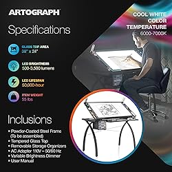 Artograph Futura Light Tracing Table for Artists