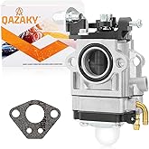QAZAKY Carburetor for 33cc 40cc 43cc 47cc 49cc 50cc 2-Stroke Engine 15mm Intake Hole Dirt Pocket Rocket Bike ATV Scooter Mini