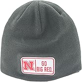 ZHATS NCAA Unisex-Adult NCAA Officially Licensed Beanie Edge Patch Defer Charcoal