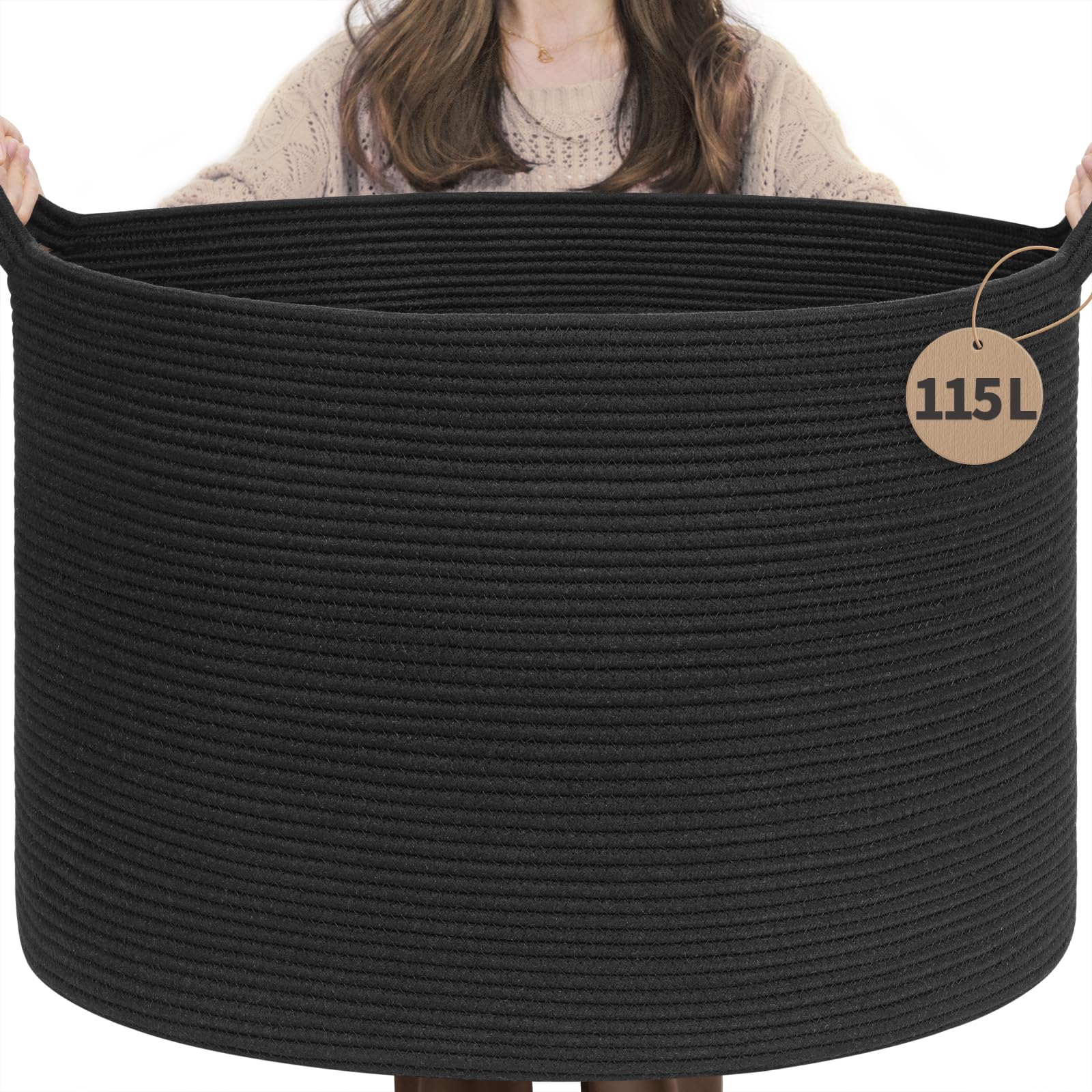 INDRESSME 115L Extra Large Black Blanket