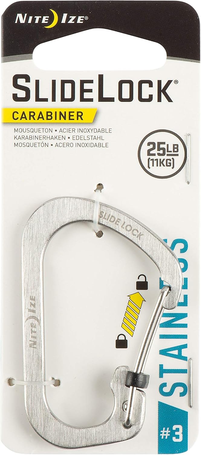 Nite Ize CSL3-11-R6 Stainless Steel Slide Lock, Size 3