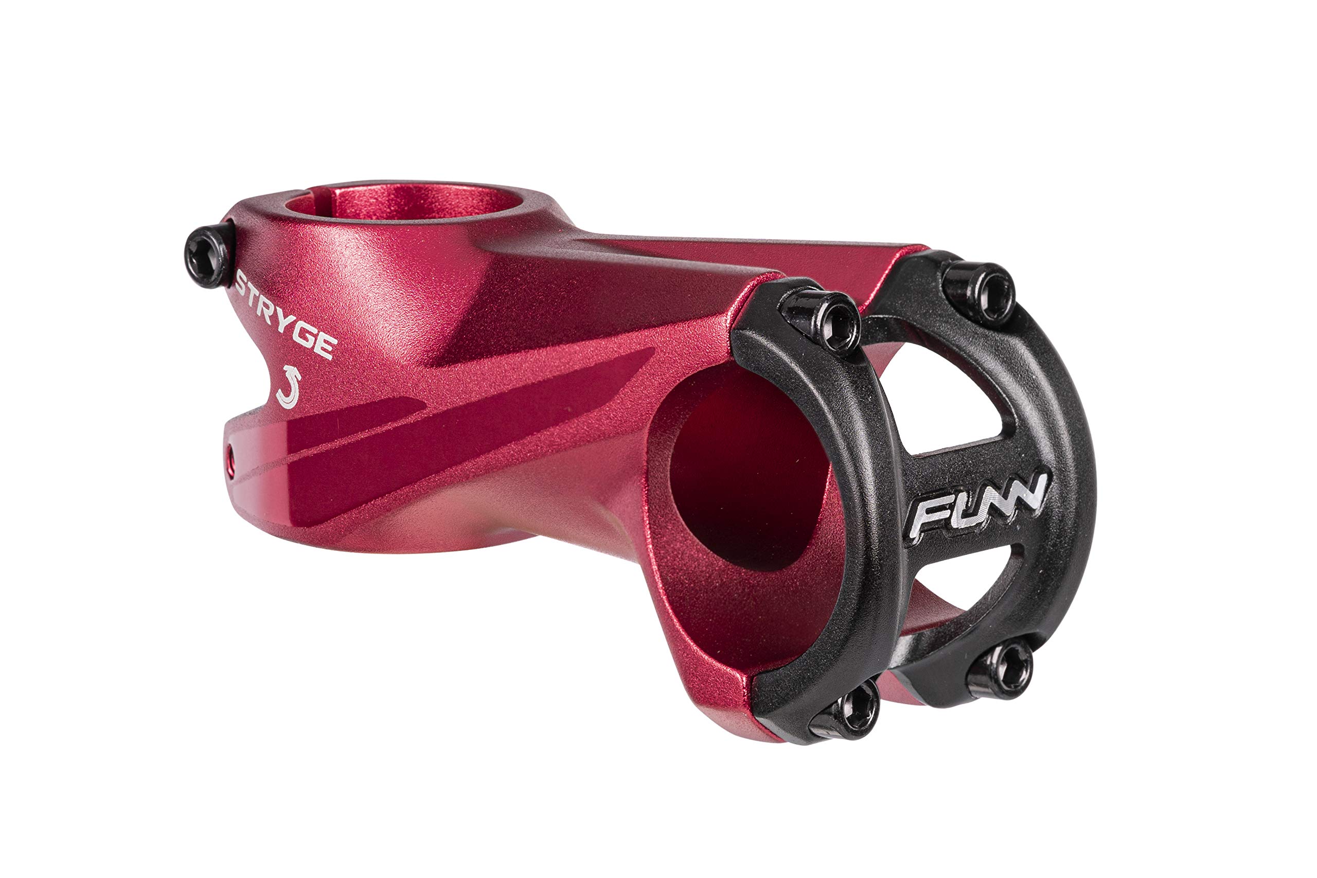 Funn Stryge Bike Drop Stem with -5 Degree - Length 75mm stem with 35mm Bar Clamp, Bike Stem for Mountain Bike, BMX Bike, Road Bike and Gravel Bike (Red)