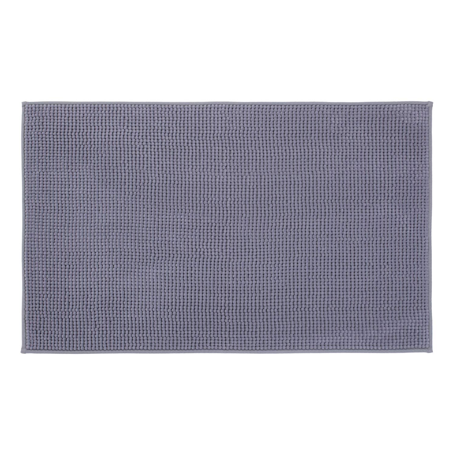 Gözze - Anti-Slip Bath Mat, Super Soft, 100% Microfibre, 60 x 100 cm - Grey