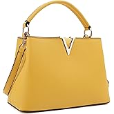 EVVE Women's Small Satchel Bag Classic Top Handle Purses Fashion Crossbody Handbags with Shoulder Strap