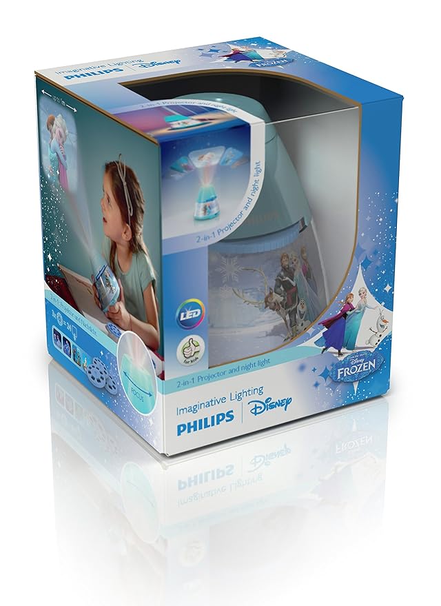Philips 71769/08/16 Proyector y luz nocturna 2 en 1, 0.06 W, Azul