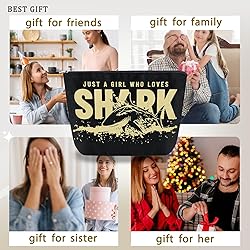 Sugchairo Shark Gifts For Women Small Makeup Bag